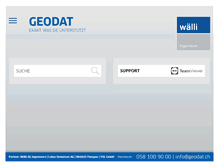 Tablet Screenshot of geodat.ch